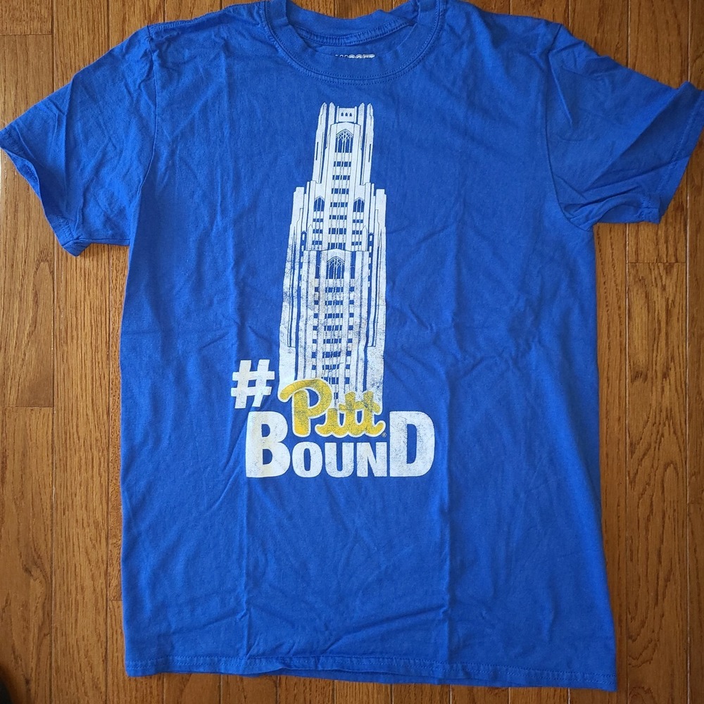 Pitt Bound Shirt Adult Med Blue University Of Pittsburgh Panthers‎ Cathedral